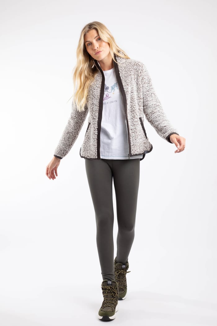 Clove Cosy Full Zip Fleece Bronze | Weird Fish