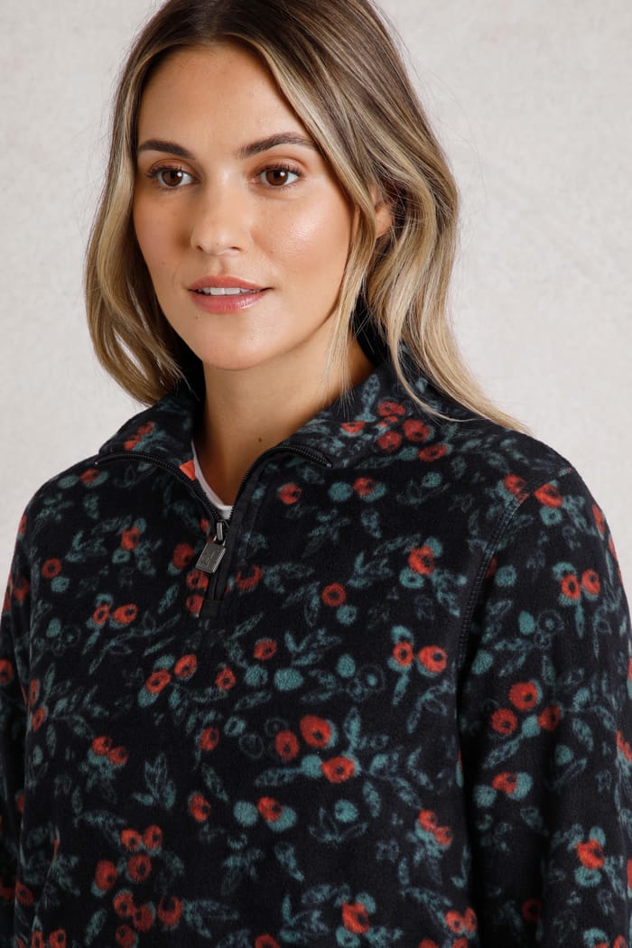 売れ筋商品|||ウィアードフィッシュ パーカー・スウェットシャツ アウター レディース Women's Reena 1/4 Zip Printed Microfleece Warm olive Amazon.com: Weird Fish Reena Printed Microfleece with