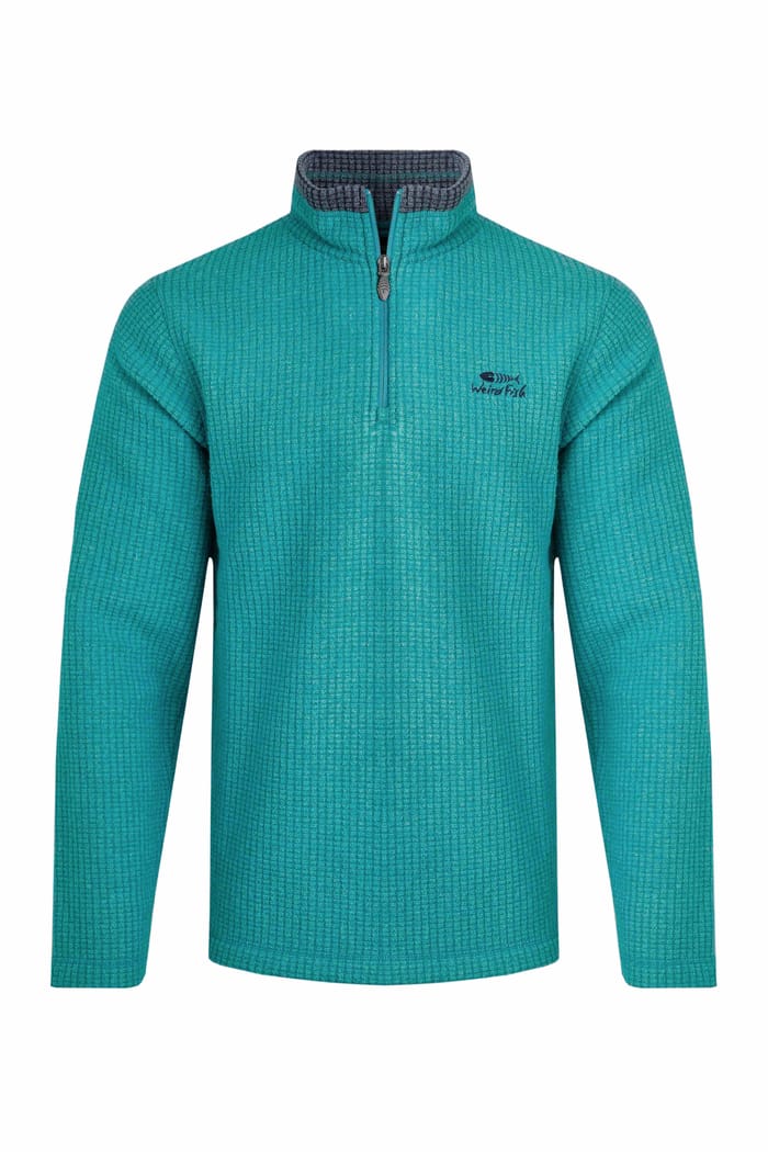 Weird Fish Sweat polaire Harriet Funnel Neck Microfleece Femme (Vert