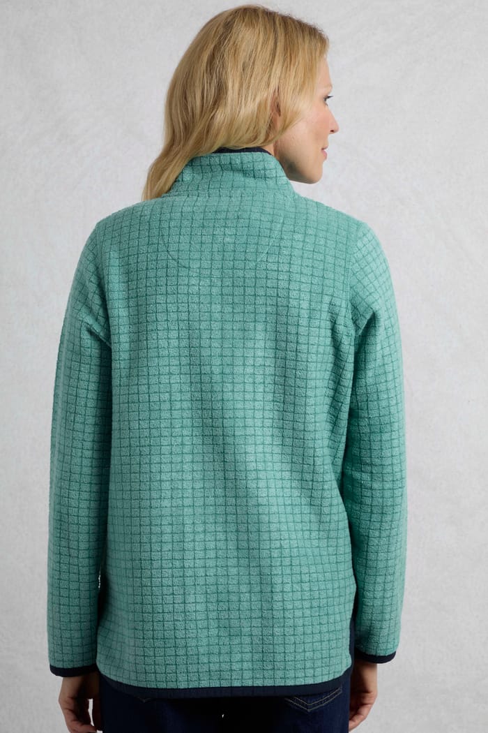 売れ筋商品|||ウィアードフィッシュ パーカー・スウェットシャツ レディース アウター TILLY ECO FULL ZIP GRID  - Fleece jacket - viridis Tilly Eco Full Zip Grid Fleece Viridis | Weird Fish