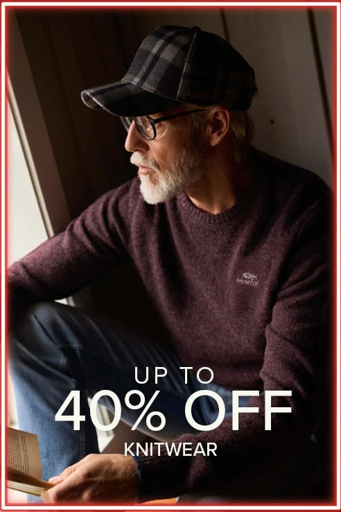 Up to 40% off knitwear