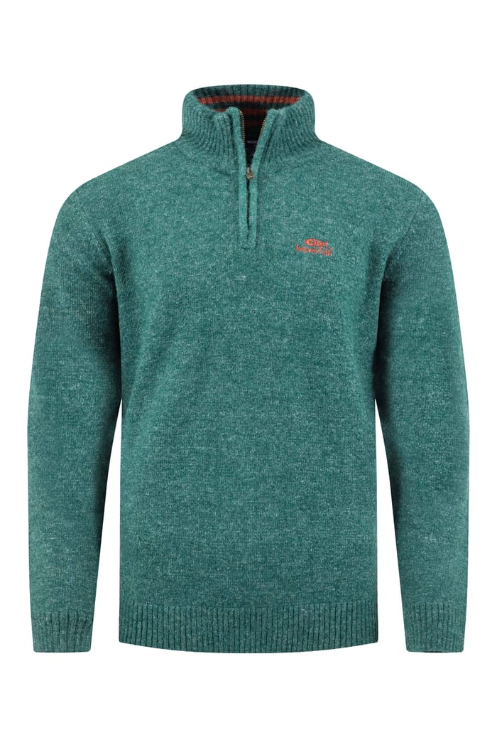 FISHERMAN LONG PEN 100青緑 Altwood 1/4 Zip Jumper Deep Teal | Weird Fish