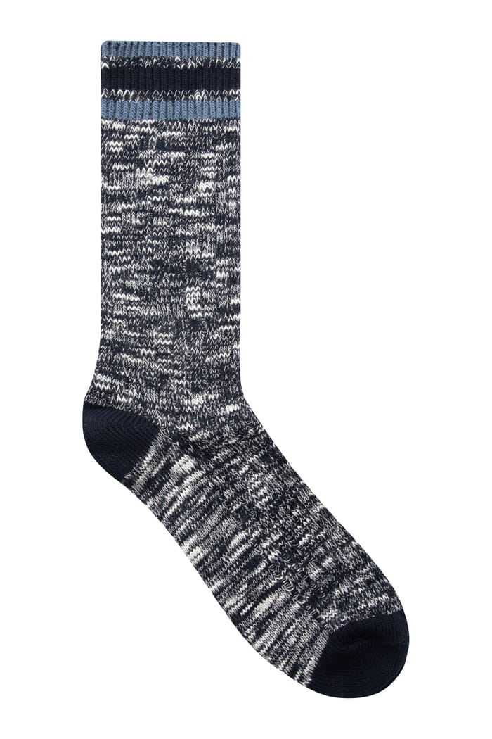 Fernvale Striped Boot Sock 3pk Navy, view 2