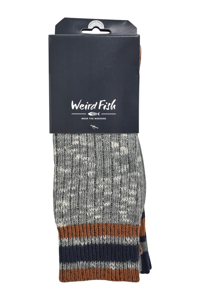 Fernvale Striped Boot Sock 3pk Navy, view 4
