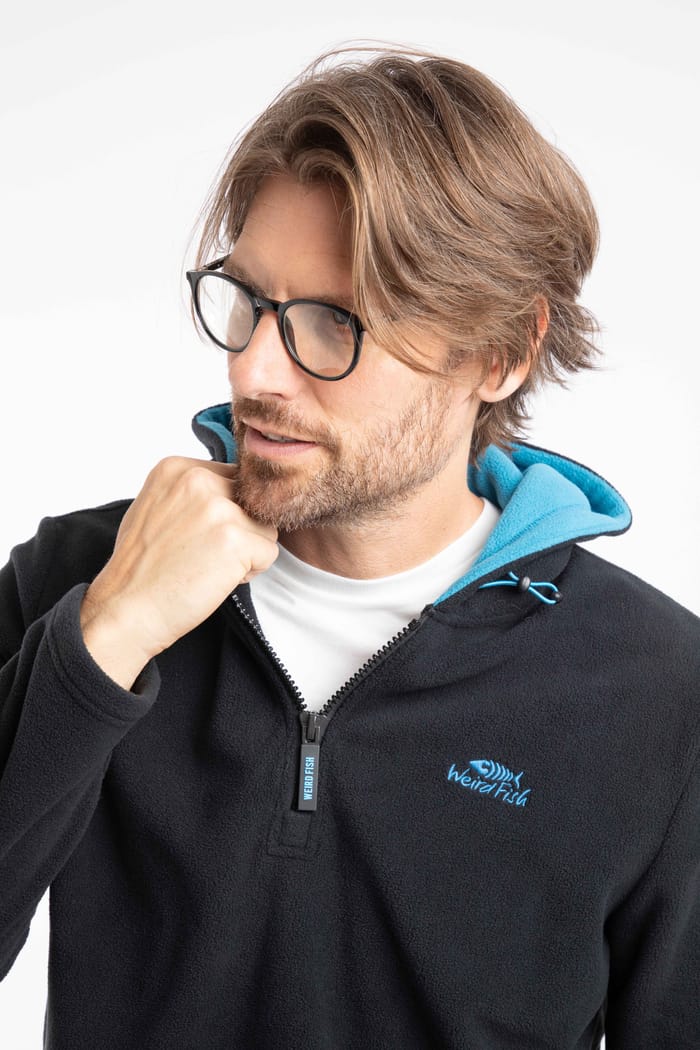 Sweat à Capuche Zippé Homme Weird Fish Vert Moyen – Taille M, Polyester, Bonne Occasion
