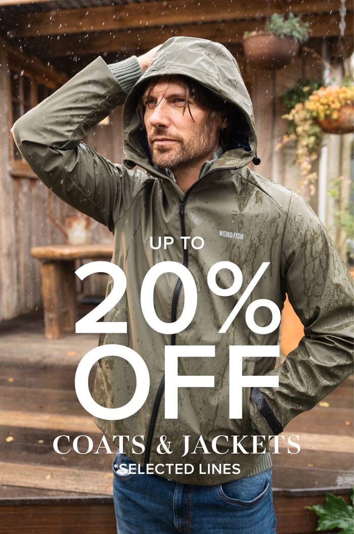 20% Off Coats & Jackets
