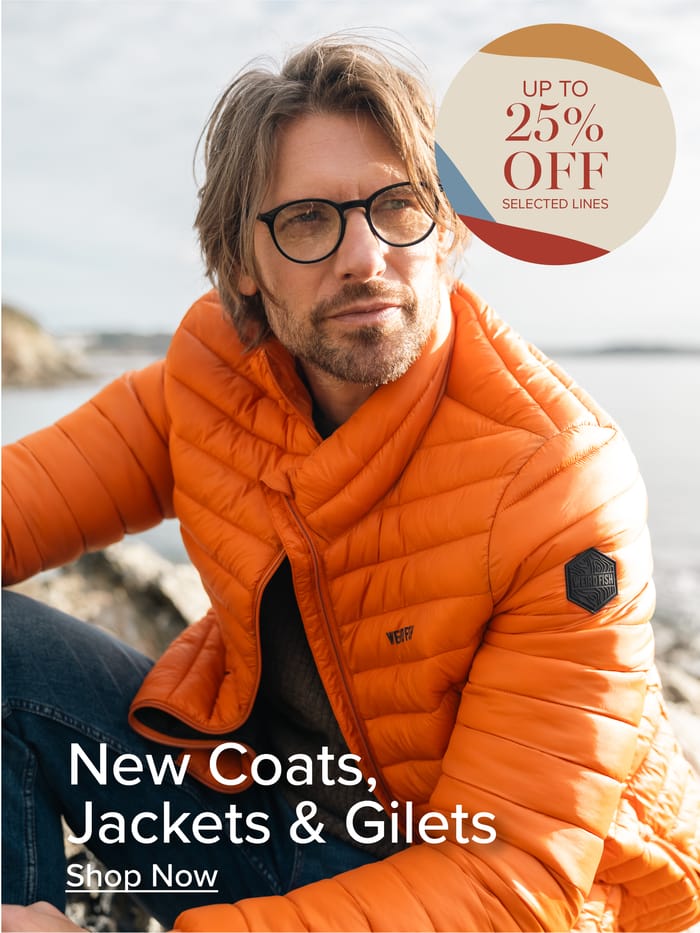 Men's Coats, Jackets & Gilets
