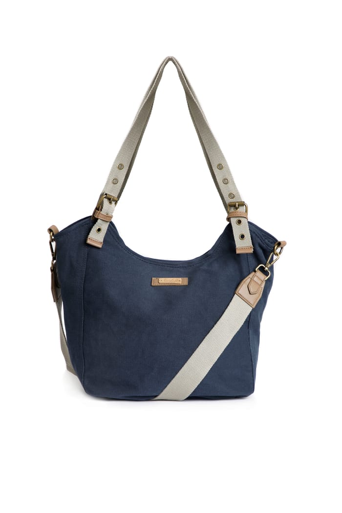 Burford Washed Canvas Shoulder Bag Ivy