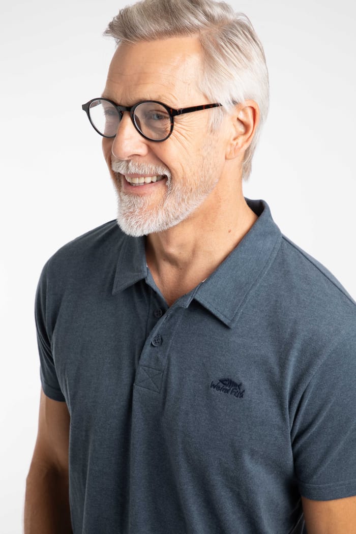 Jetstream Branded Polo Navy Weird Fish