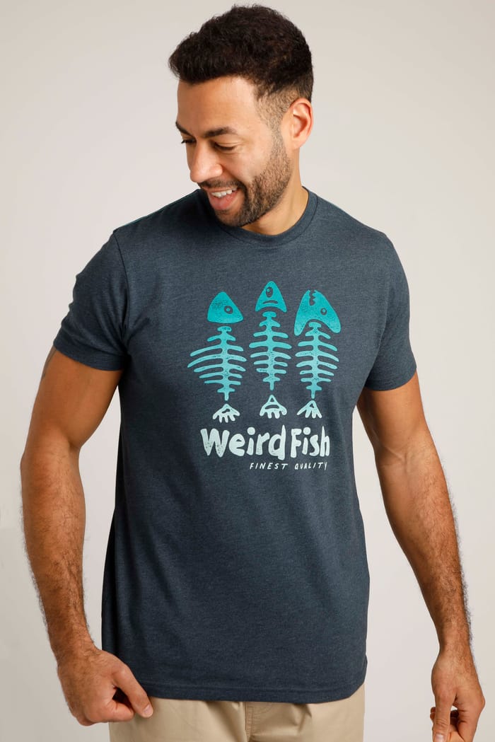 Weird Fish Men's Pup Fiction Graphic T-shirt - Navy