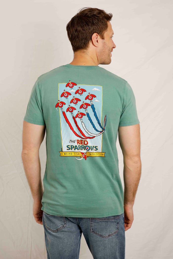 Weird fish red cheap sparrows t shirt