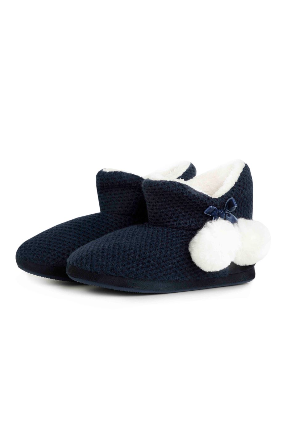 Lily Slipper Boots Navy