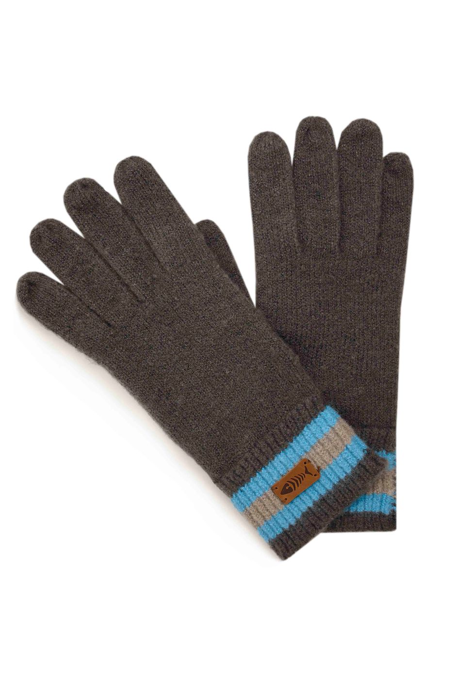 Kodiak Recycled Striped Gloves  Dark Grey