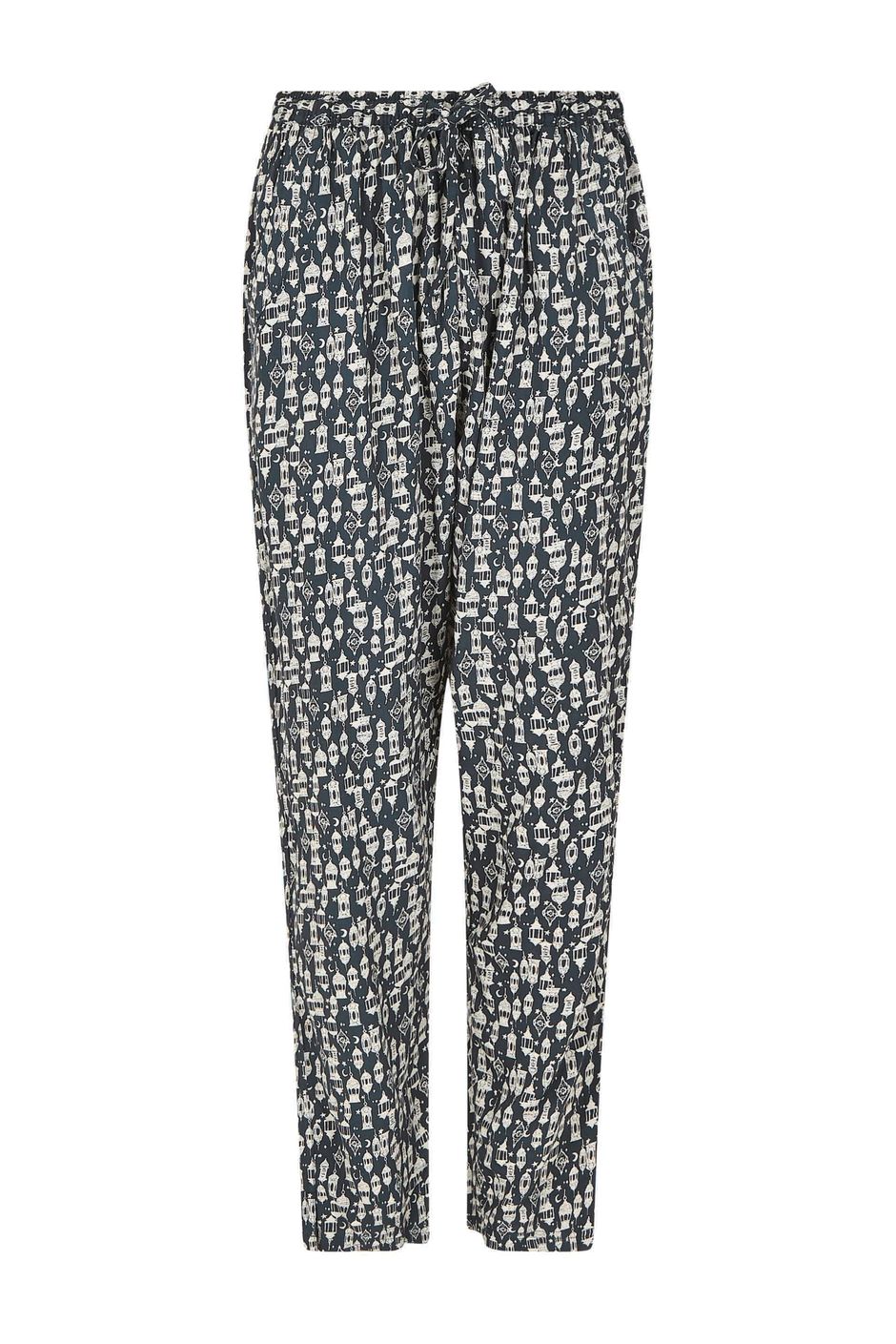 Tinto Eco Viscose Printed Trousers Midnight