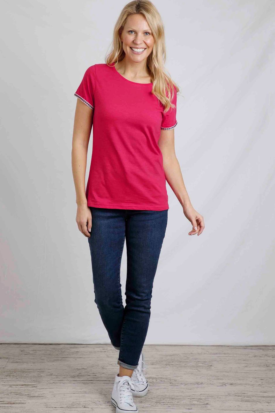 Teya Organic Cotton T-Shirt Hot Pink