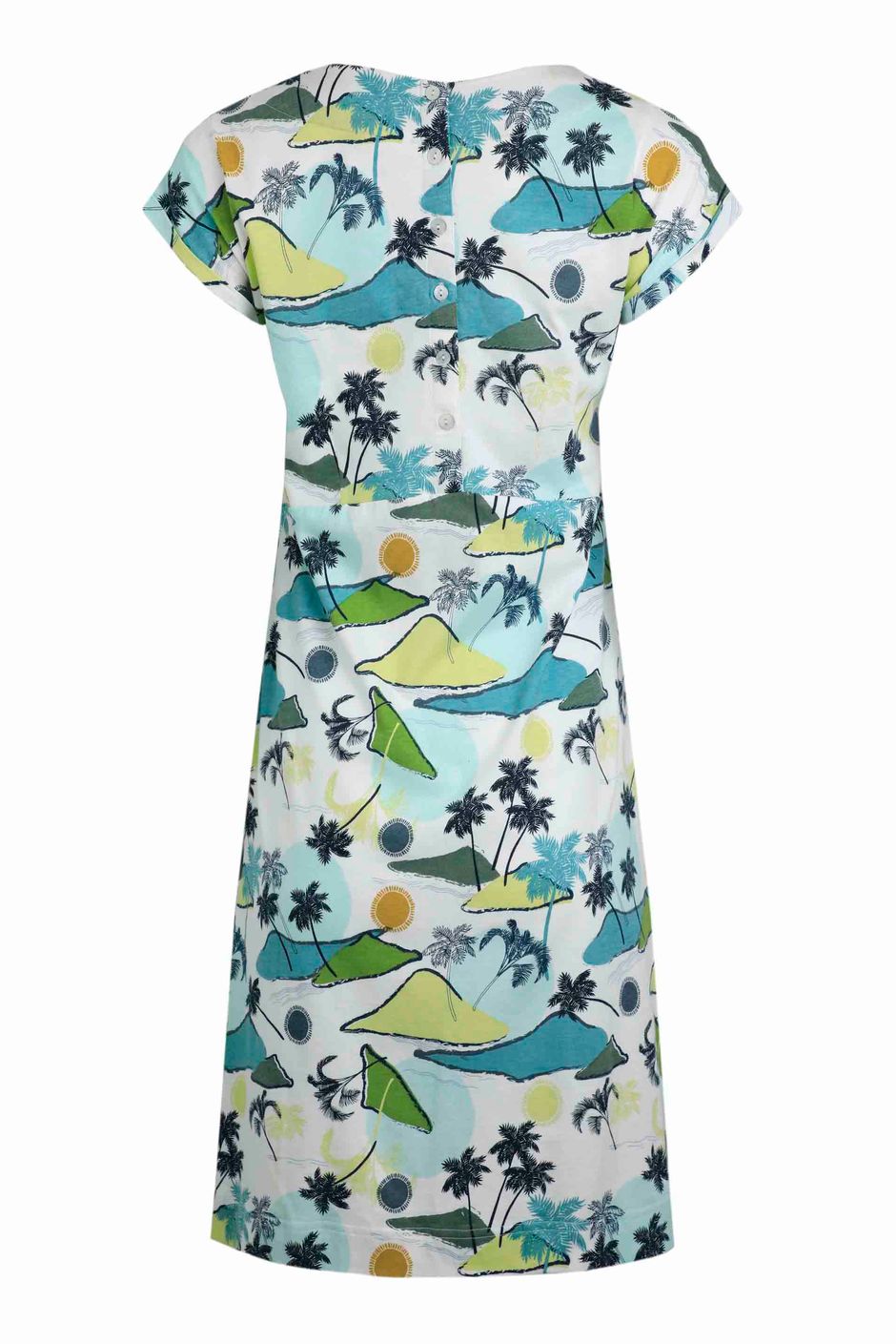 'KIWI' Blue Cotton Dress main image 1