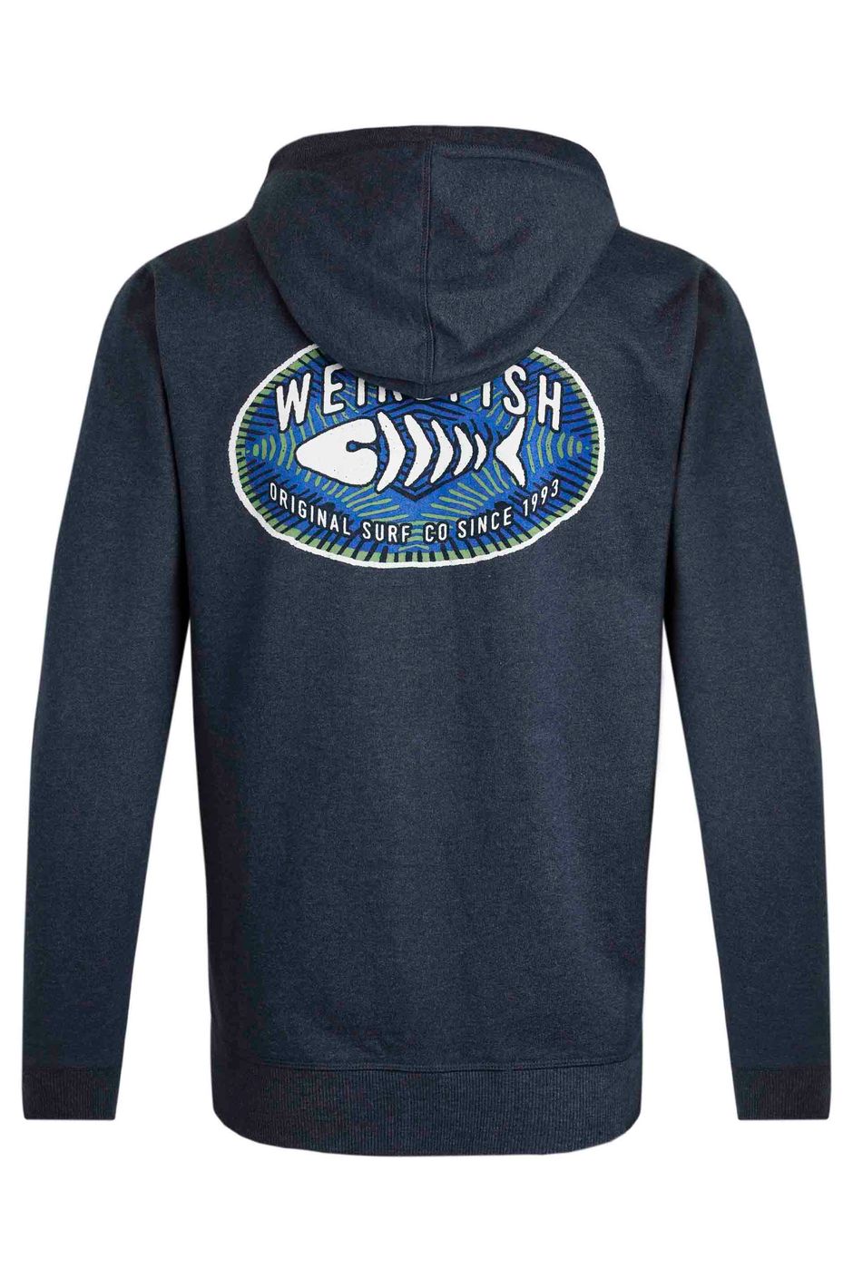 Tyndall Graphic Full Zip Hoodie Dark Navy Weird Fish