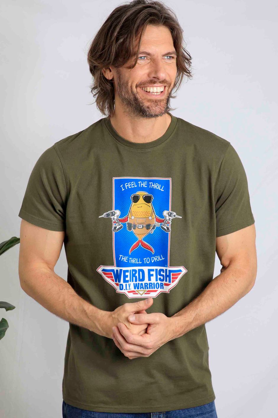 DIY Warrior Artist T-Shirt  Deep Lichen Green