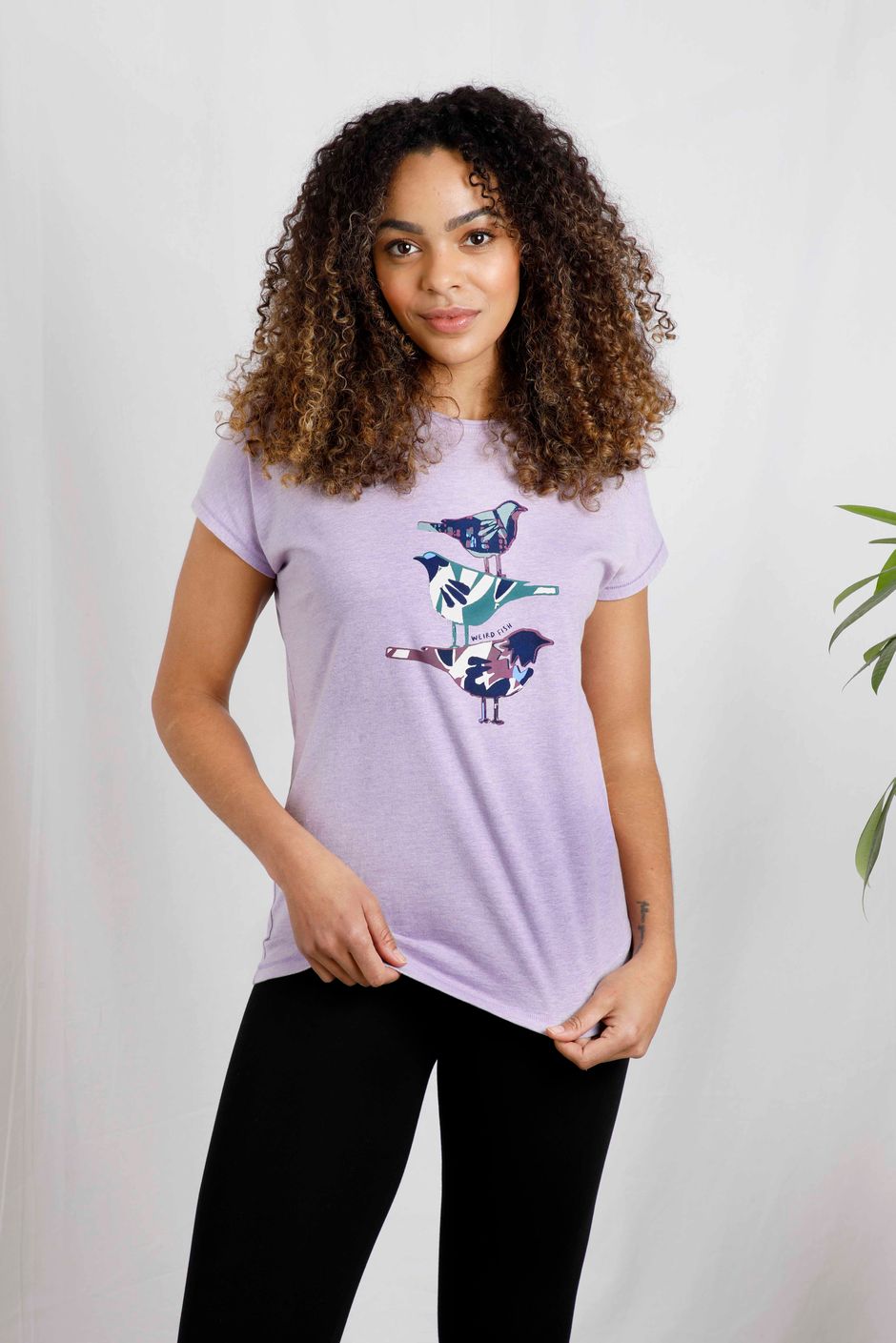 Fugol Organic Graphic T-Shirt Lilac Hint