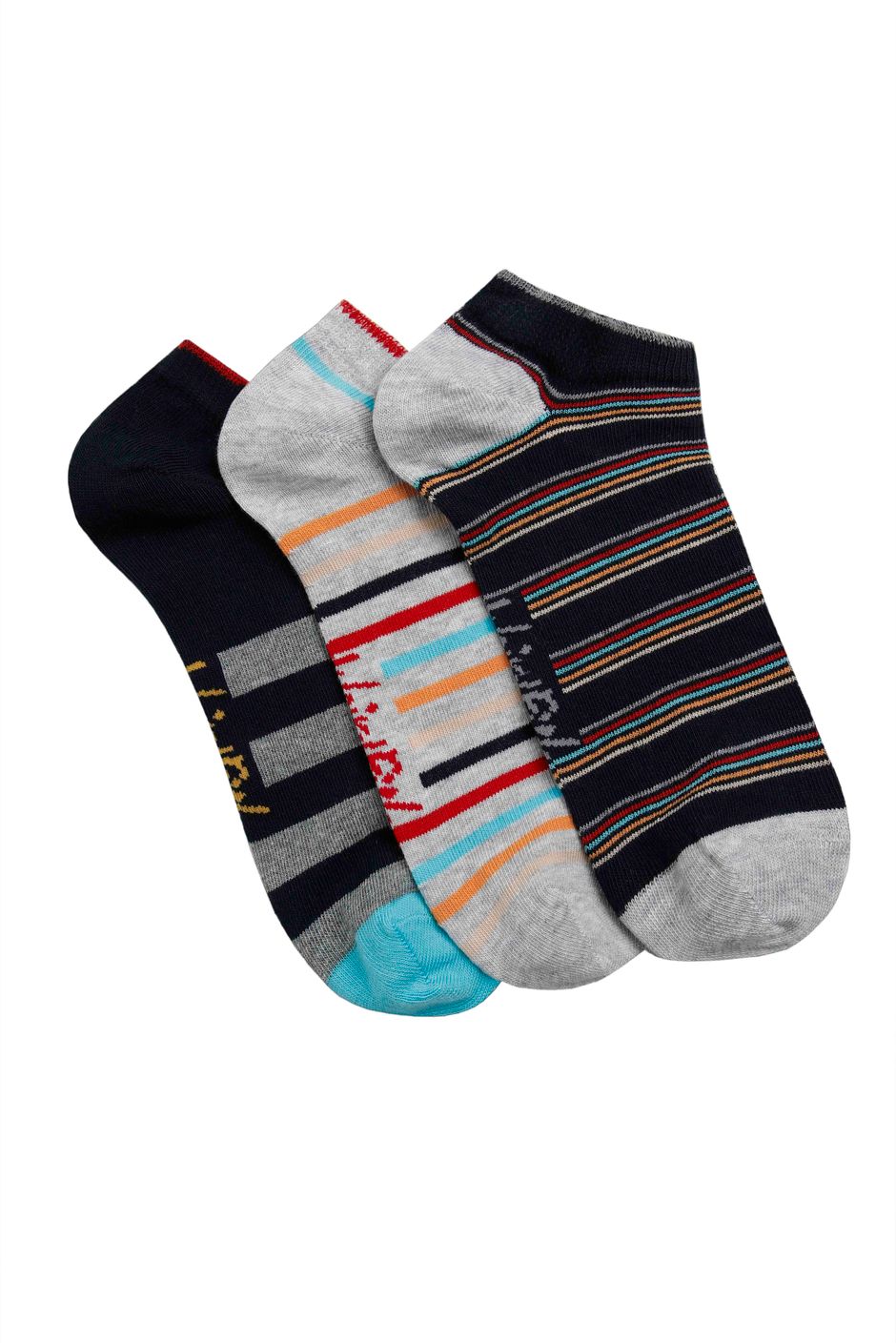 Rolph Trainer Socks 3 Pack Navy