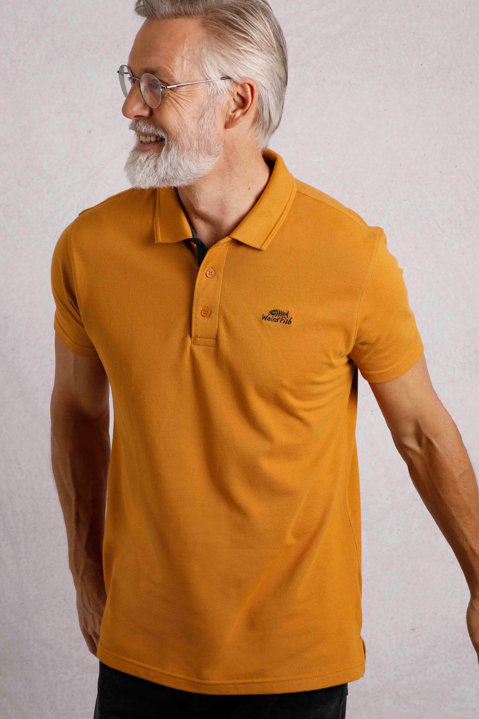 Miles Organic Pique Polo Caramel