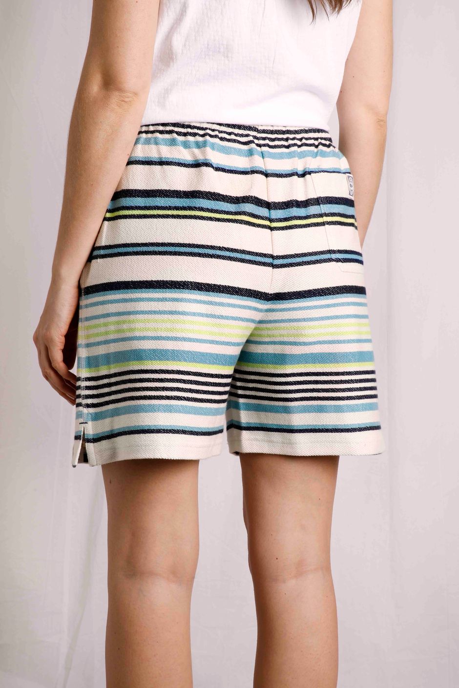 3 Pack ASLI Organic Cotton Striped Summer Shorts Pink main image 1