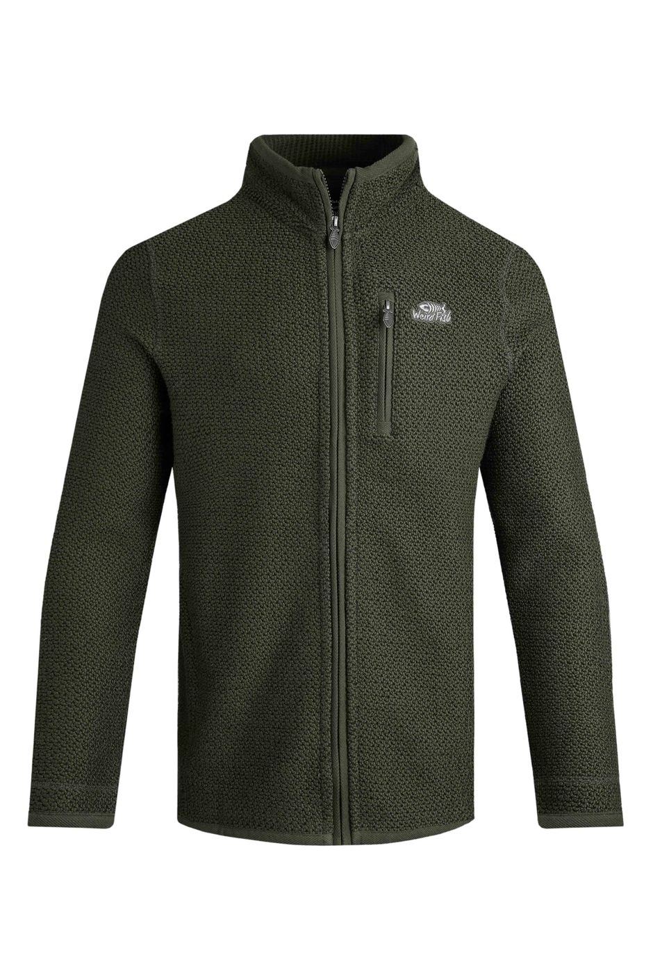 Transom Full Zip Eco Macaroni Sweatshirt Deep Lichen Green