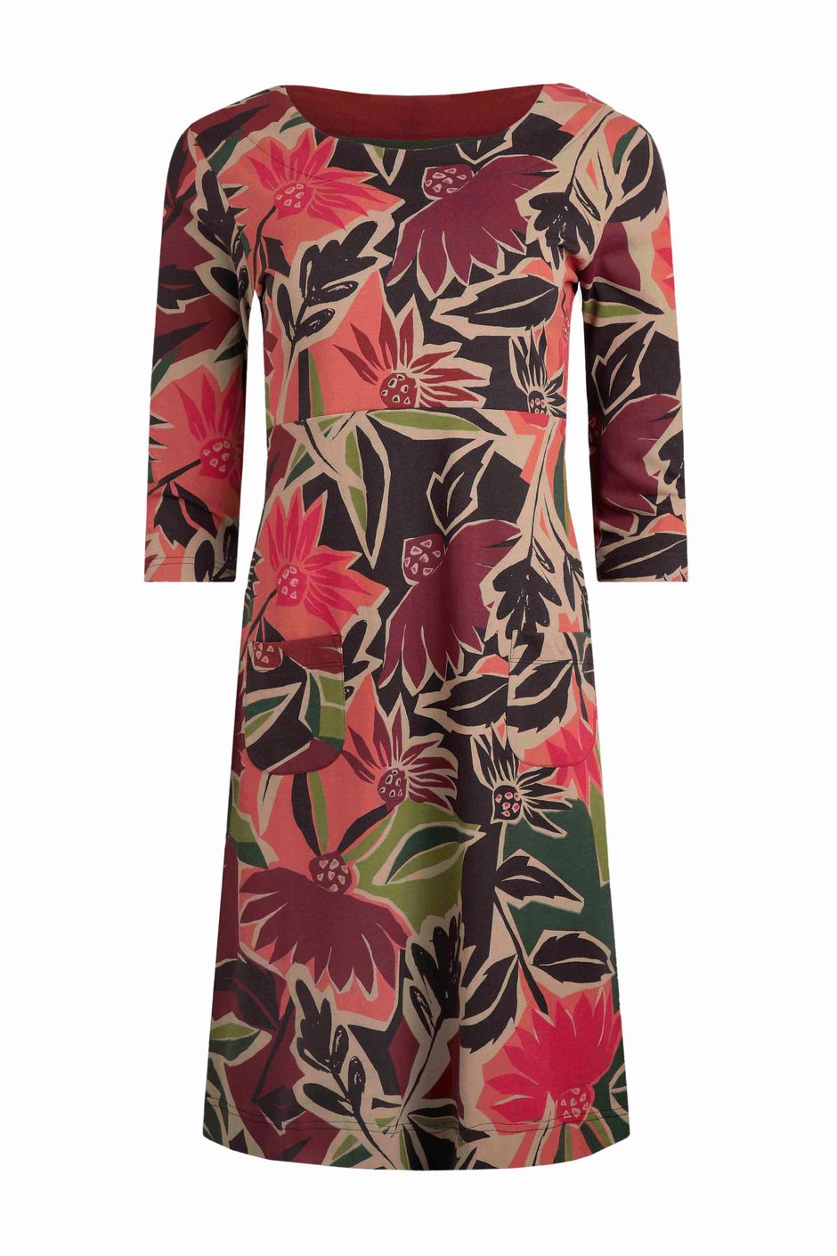 Cresting Organic Cotton Mini Dress in Pink