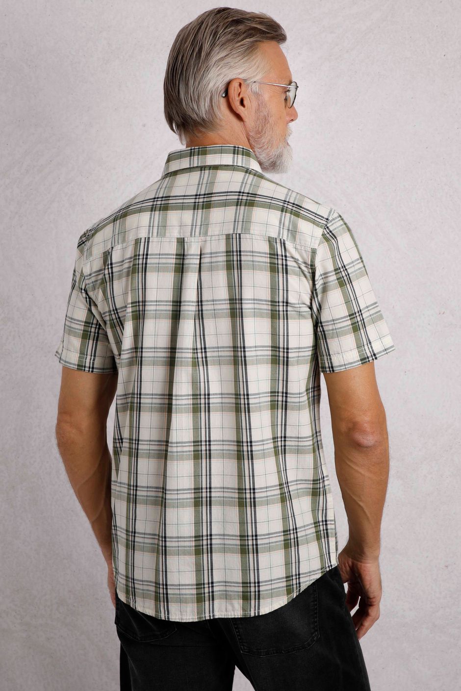 Patagonia Organic Cotton Short Sleeve Check Shirt, Men's Size XL Organic cotton green type yellow green Vintage Second Hand