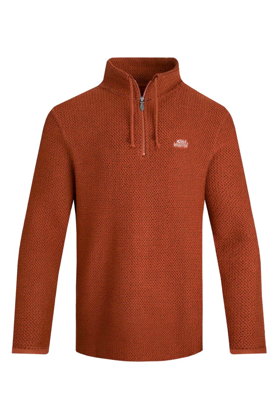 Cruiser 1/4 Zip Eco Macaroni Sweatshirt Brick Red