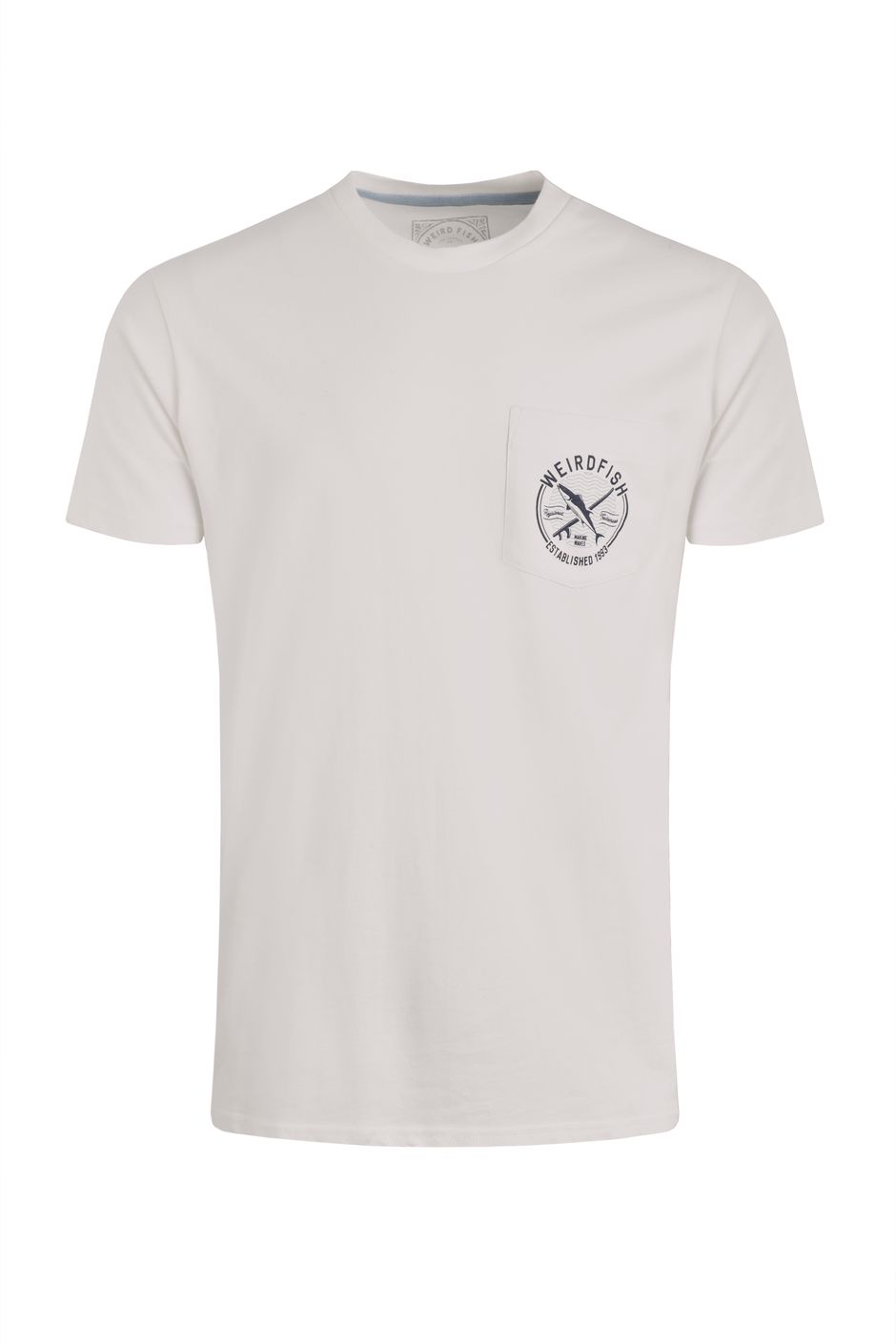 Tidal Organic Cotton Branded Pocket T-Shirt Dusty White