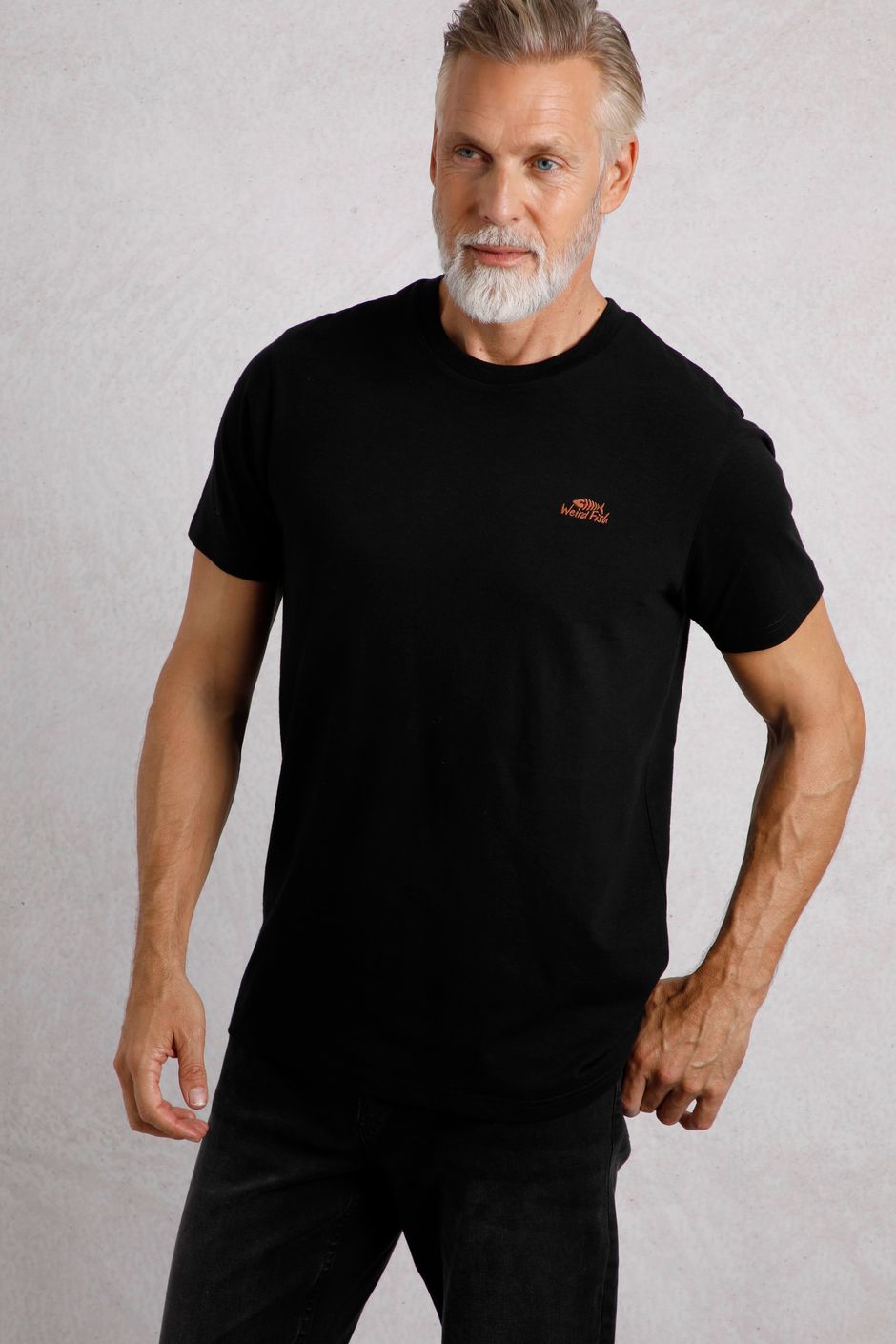 Fished Organic Branded T-Shirt Black