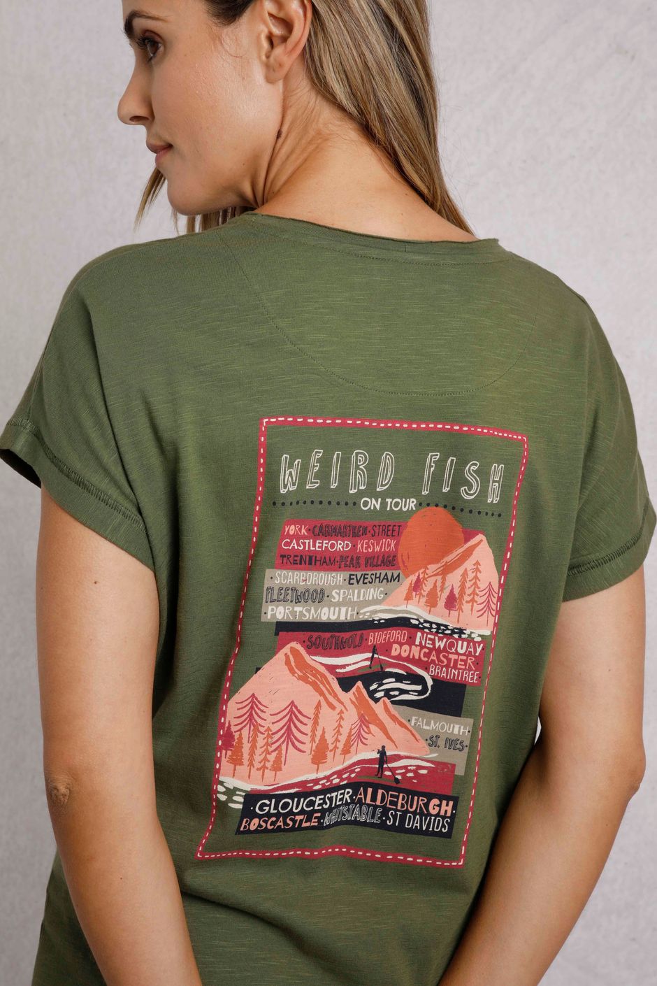 Location Organic Cotton Slub T-Shirt Olive Green