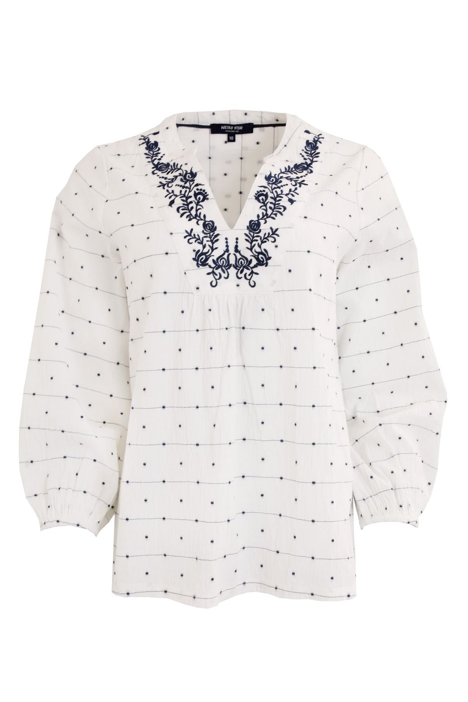 Cotton Linen Dobby Crepe Blouse main image 0