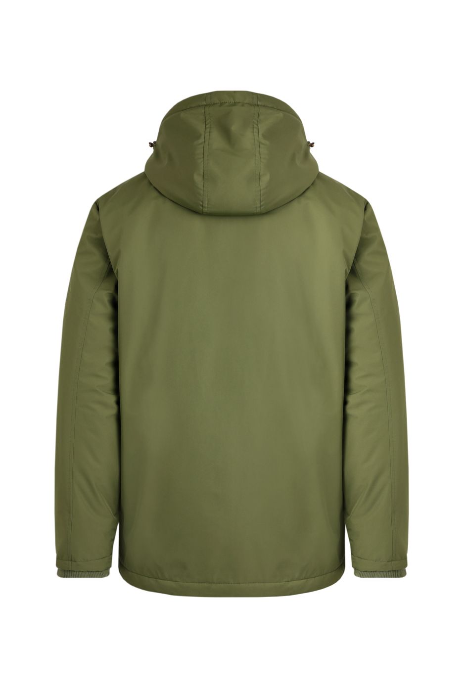 Black Showerproof Quilted Borg-Lined Hood Double Layer Coat