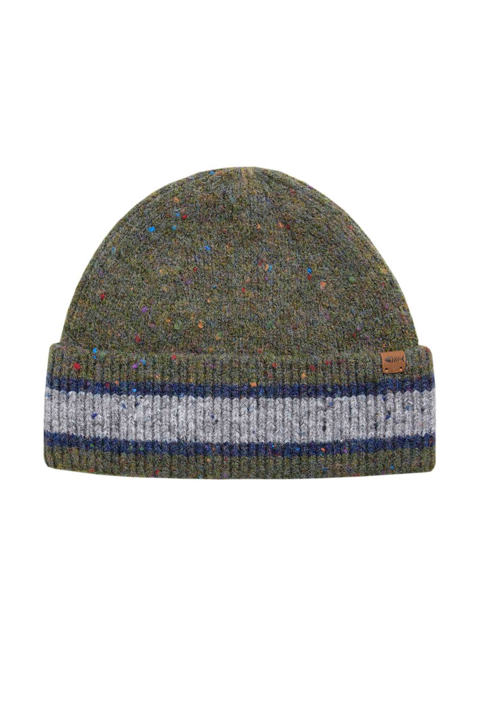 Fleetwood Flecked Beanie Hat Olive Green