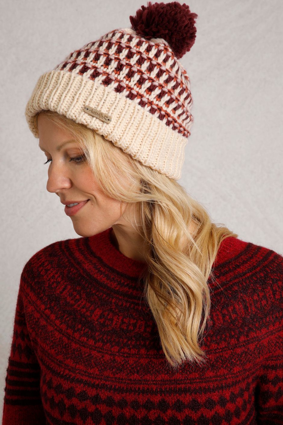 Zuki Eco Bobble Hat  Light Cream