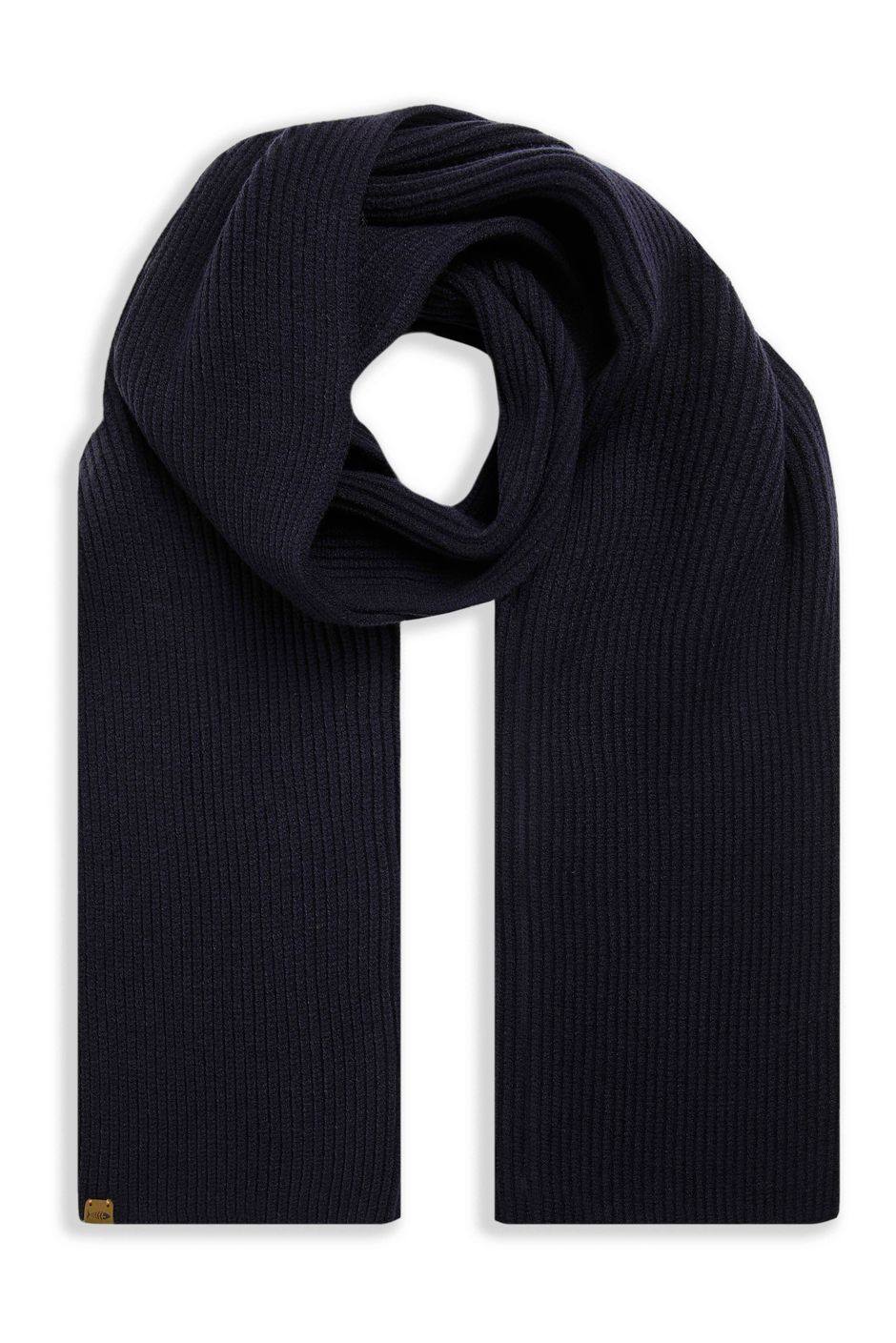 Stornoway Ribbed Scarf Midnight