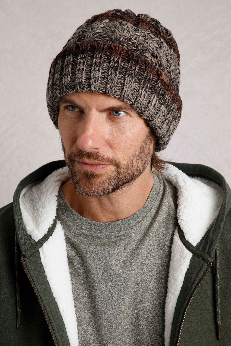 Exmouth Eco Knitted Beanie Hat Nut