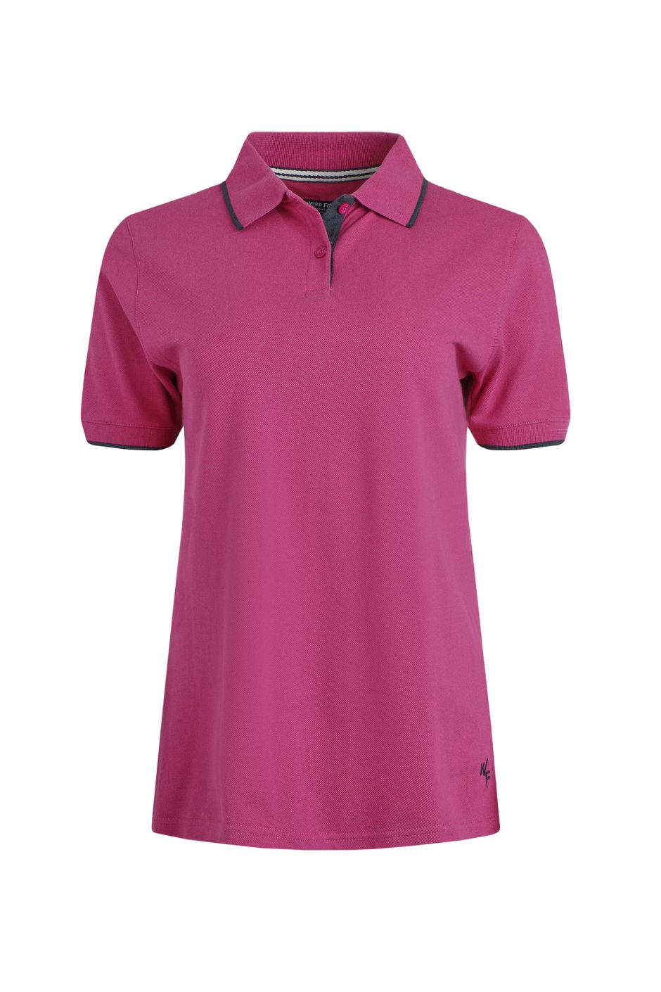 Pammie Pique Polo Shirt Dark Raspberry