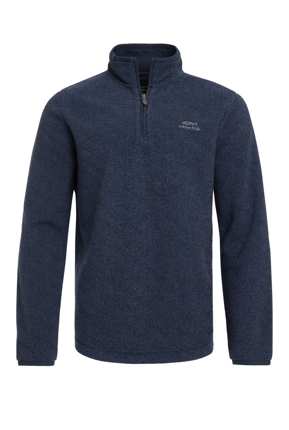 Wyre Eco 1/4 Zip Textured Fleece Navy