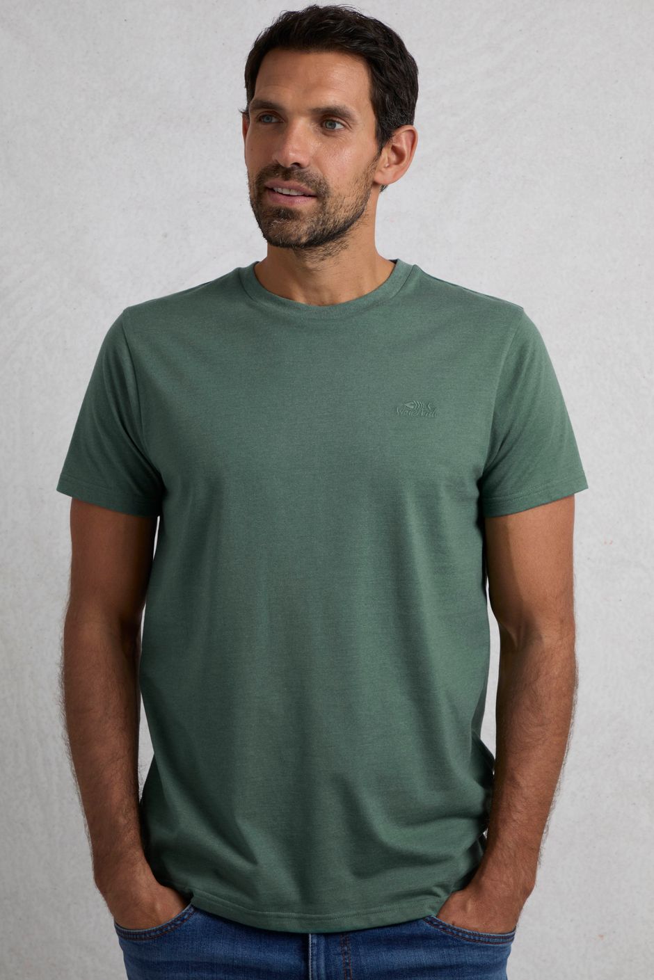 Hooked Branded T-Shirt Dusky Green