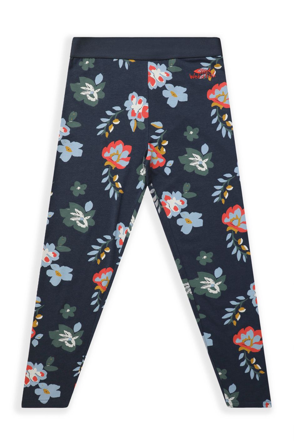 Livvy Girls Printed Leggings Dark Navy