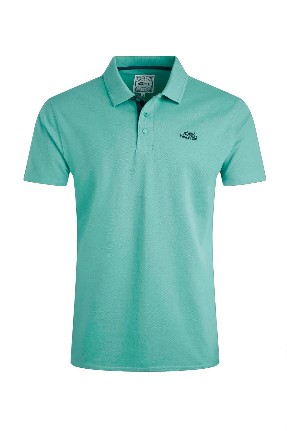 Miles Organic Cotton Pique Polo Aqua Marine