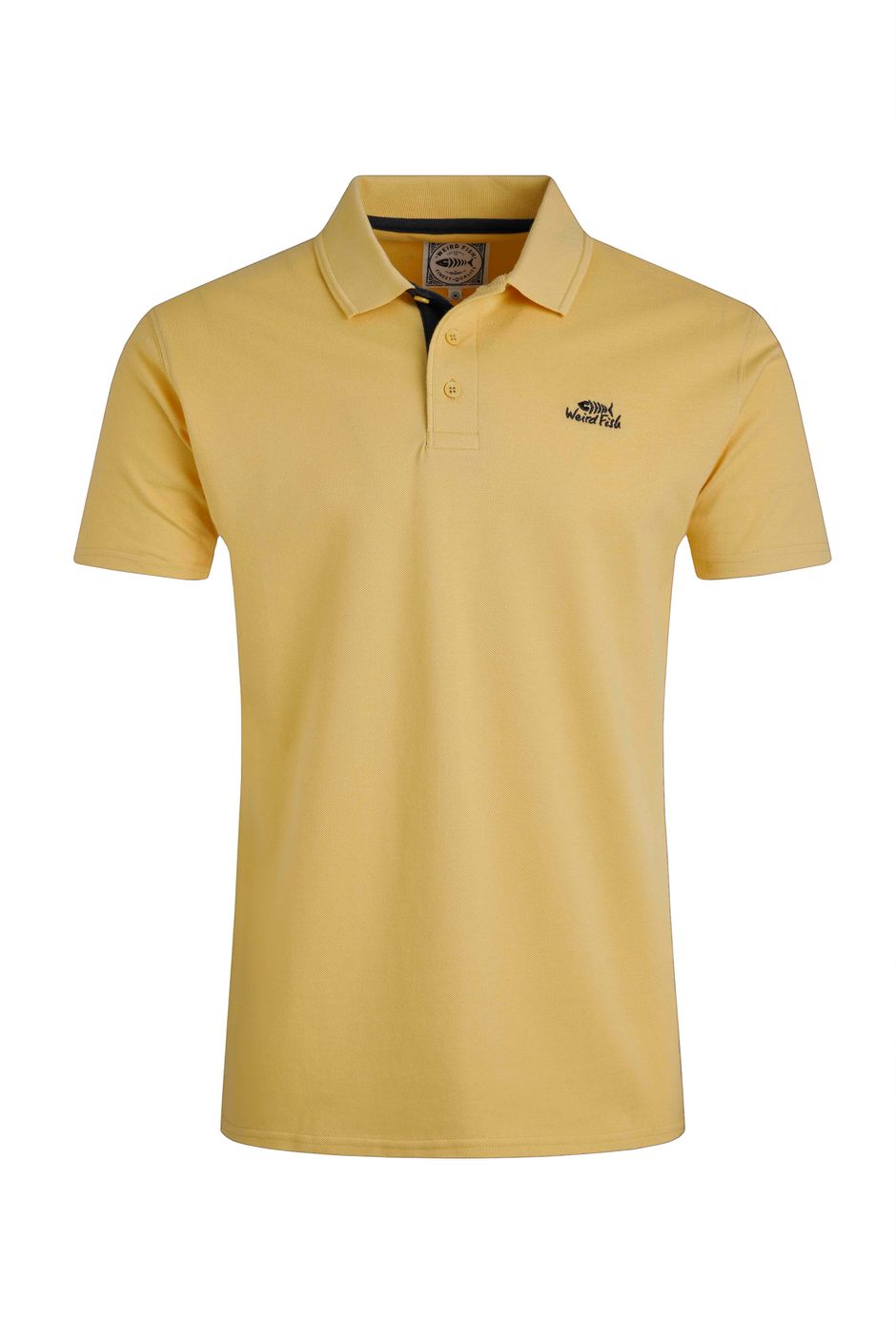 Miles Organic Cotton Pique Polo Lemon