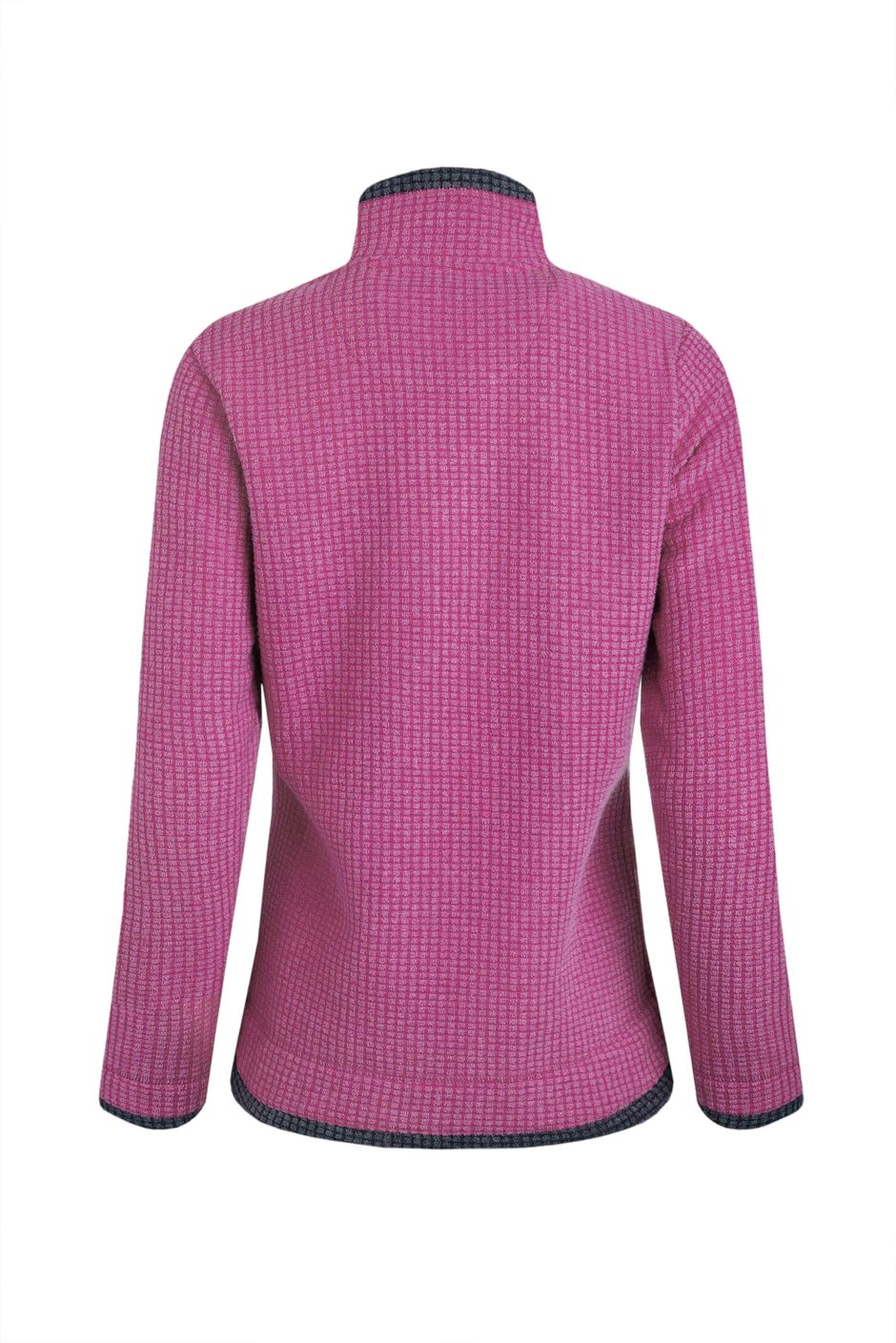 Beye Eco 1/4 Zip Grid Fleece Dark Raspberry