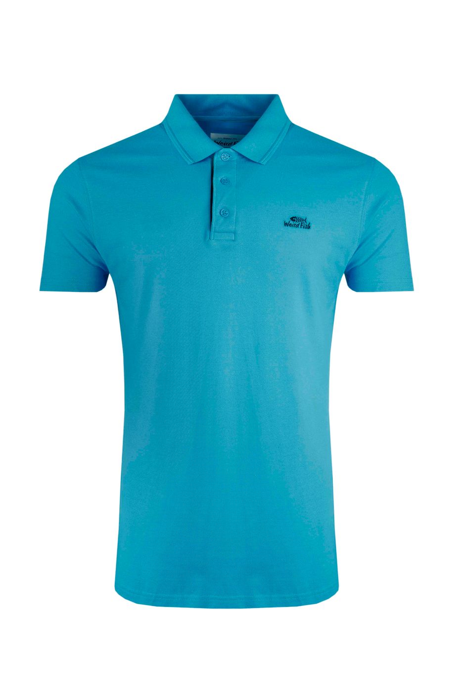 Giles Pique Polo Shirt Vivid Blue