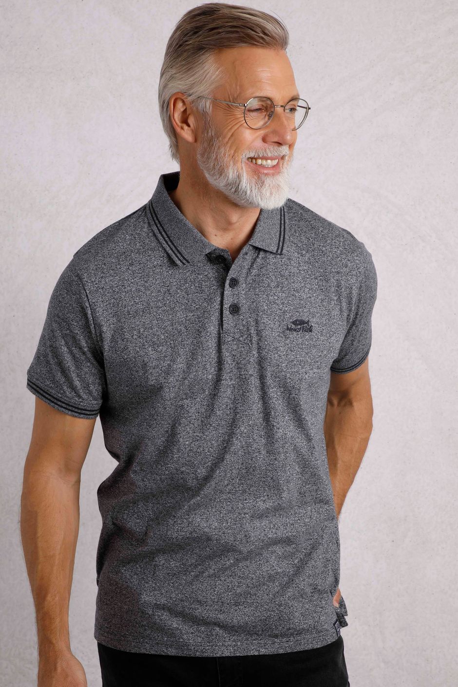 Portland Organic Cotton Grindle Polo Black | Weird Fish