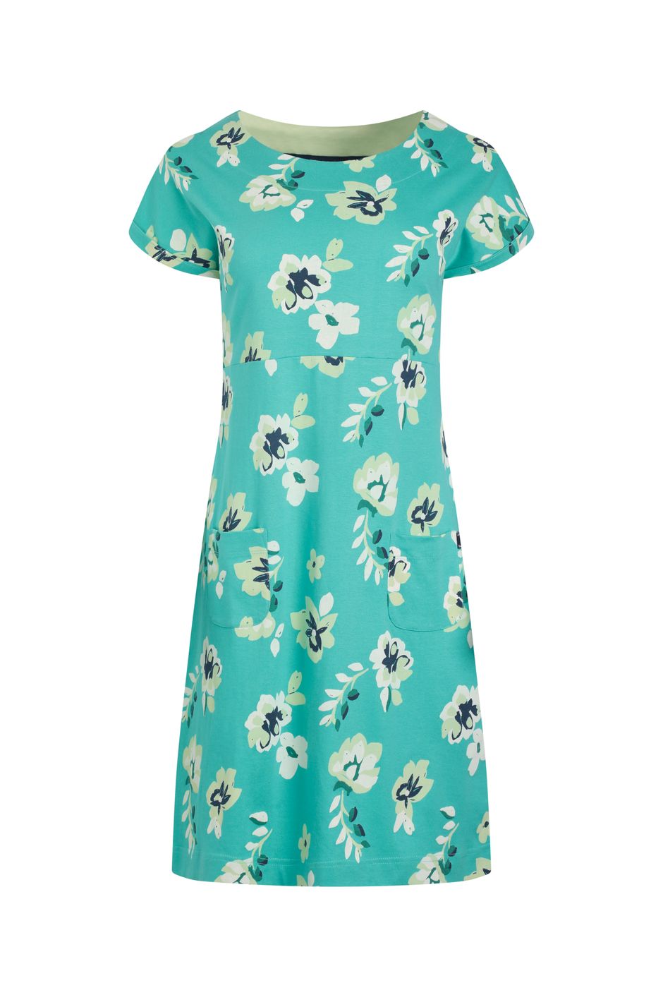 Tallahassee Organic Jersey Dress Blue Shine