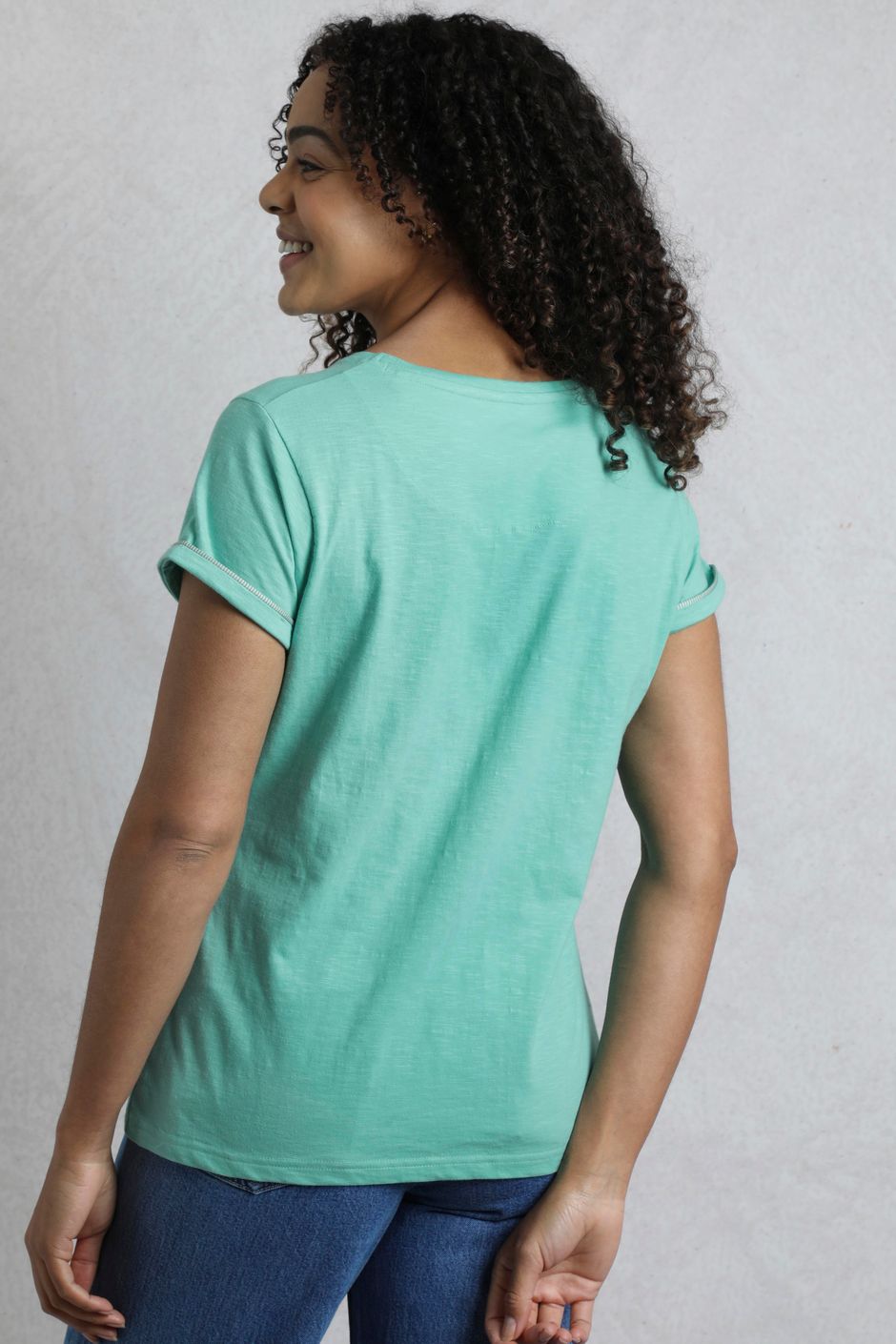 Vita Organic Cotton T Shirt Deep Ocean 8327